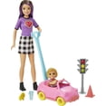 thumbnail image 4 of Barbie Skipper Babysitters Inc. Accessories Set with Small Toddler Doll & Toy Car, Plus Traffic Light, Cone, Cup & Lion Toy, Gift for 3 to 7 Year Olds, 4 of 5