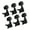 6L Black, variant on 6Pcs Guitar Machine Head Knobs Tunings Key Zincs Alloy Guitar String Tunings Peg for Acoustic or Electric Guitar