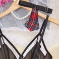 thumbnail image 4 of uublik Soft Lingerie Set for Women Valentine's Day Sleepwear Chemise Dress Lace Nighty Nightgowns Black XL, 4 of 5