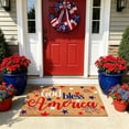 thumbnail image 3 of Patriotic Door Mat - 4th of July Doormat - Independence Day Decorative Rug - Non Slip Outdoor Indoor Entryway Floor Mats - 4th of July Patriotic Decorations (H), 3 of 6