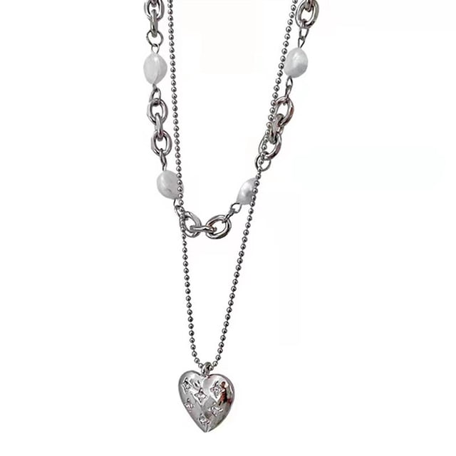 Sonducket Collar con colgante multicapa, Gargantilla bonita estética para Club, compromiso nupcial, joyería de moda, regalo para mujer, accesorios para Ropa, zapatos y accesorios Miscelánea Sonducket AP011115-00