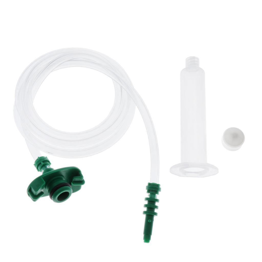 Plastic Air Tubing Glue Dispenser Syringe Barrel 3CC-55CC Clear w/ Adapter 