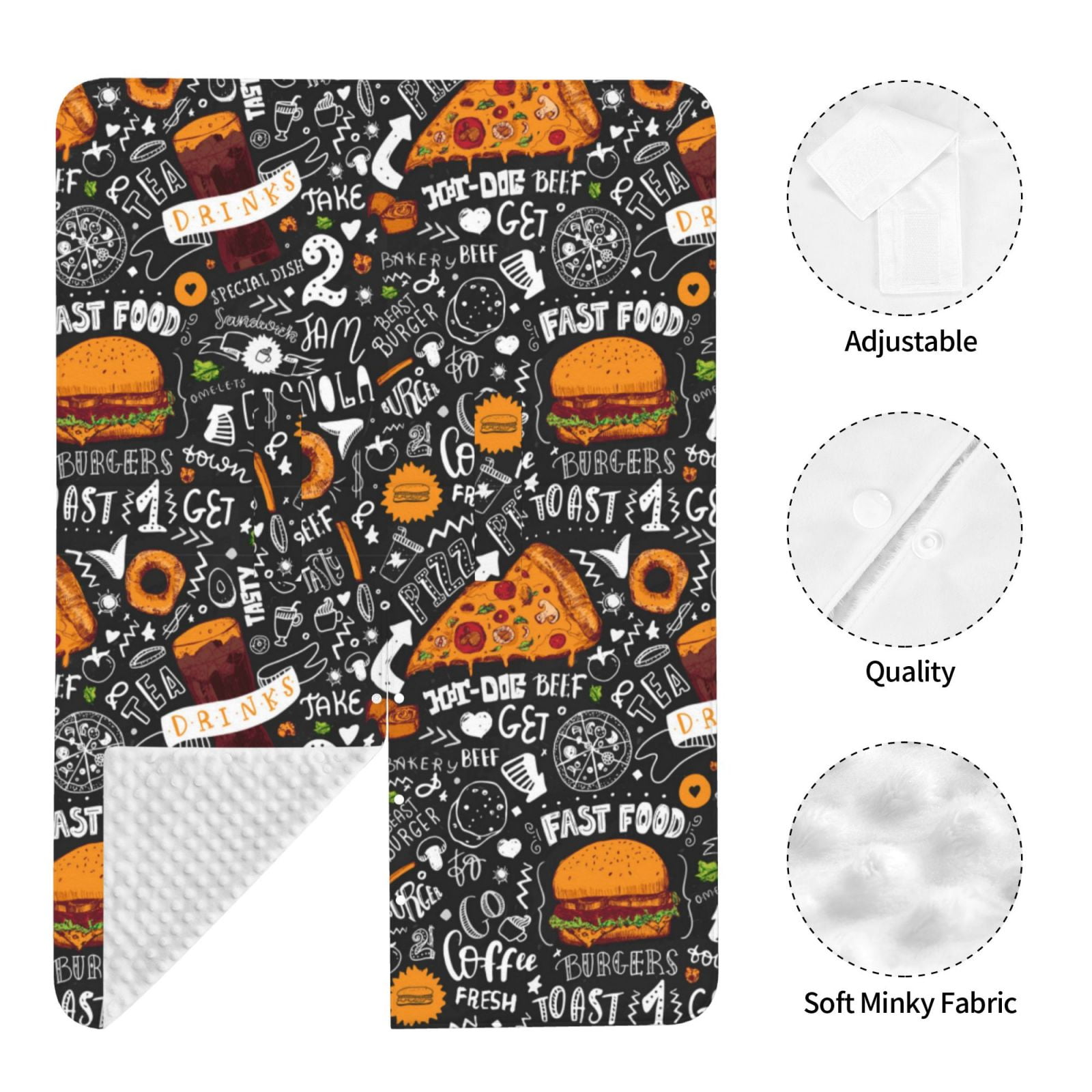 Car Seat Cover Baby - Fastfood 1 Breathable Infant Car Seat Cover for Baby Carseat, Lightweight Comfort Baby Essentials Must Haves Newborn Stuff for Girl Boy