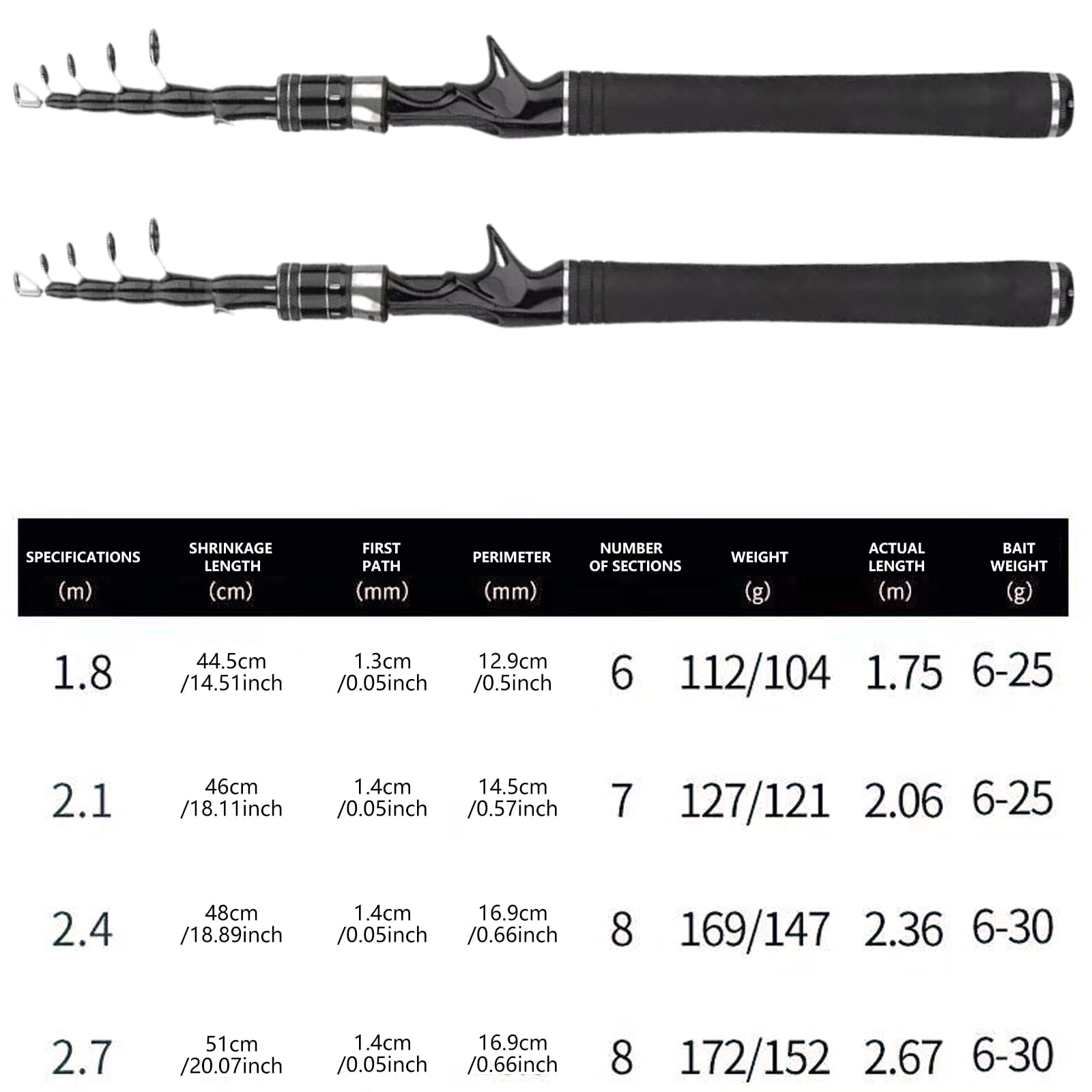 Fishing Poles Fishing Rods Telescopic Casting Travel Rod Portable Rods Freshwater Saltwater Fishing Accessories