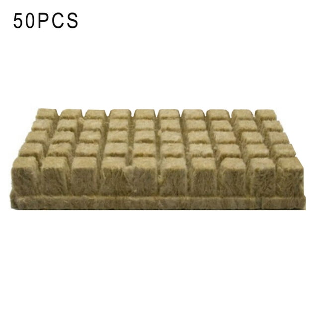 Medios de cultivo hidropónicos Cubos Invernadero Sin suelo Plantar agua Cultivo Bloques de plántulas 50pcs Scienceny HA6287-01