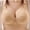 Beige, variant on Women's Support Bra Padded Plus Size Underwired Full Cup T Shirt Seamless Bra Gray XXXL