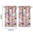 thumbnail image 4 of Vintage Flower Puppy Tier Kitchen Curtains for Bathroom Living Rod Pocket Window Drapes 28"x39" 2 Panels Window Treatment Tiers, 4 of 4