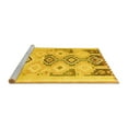 thumbnail image 2 of Ahgly Company Machine Washable Indoor Square Southwestern Yellow Country Area Rugs, 8' Square, 2 of 4