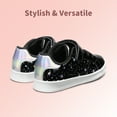 thumbnail image 4 of Dream Pairs Girls Sneakers Toddler Little Kids Tennis School Walking Shoes SDFS2210K BLACK Size 6T, 4 of 5