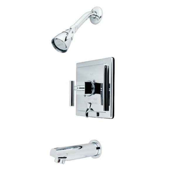 Kingston Brass KB86510CQL Claremont Tub & Shower Faucet, Polished Chrome