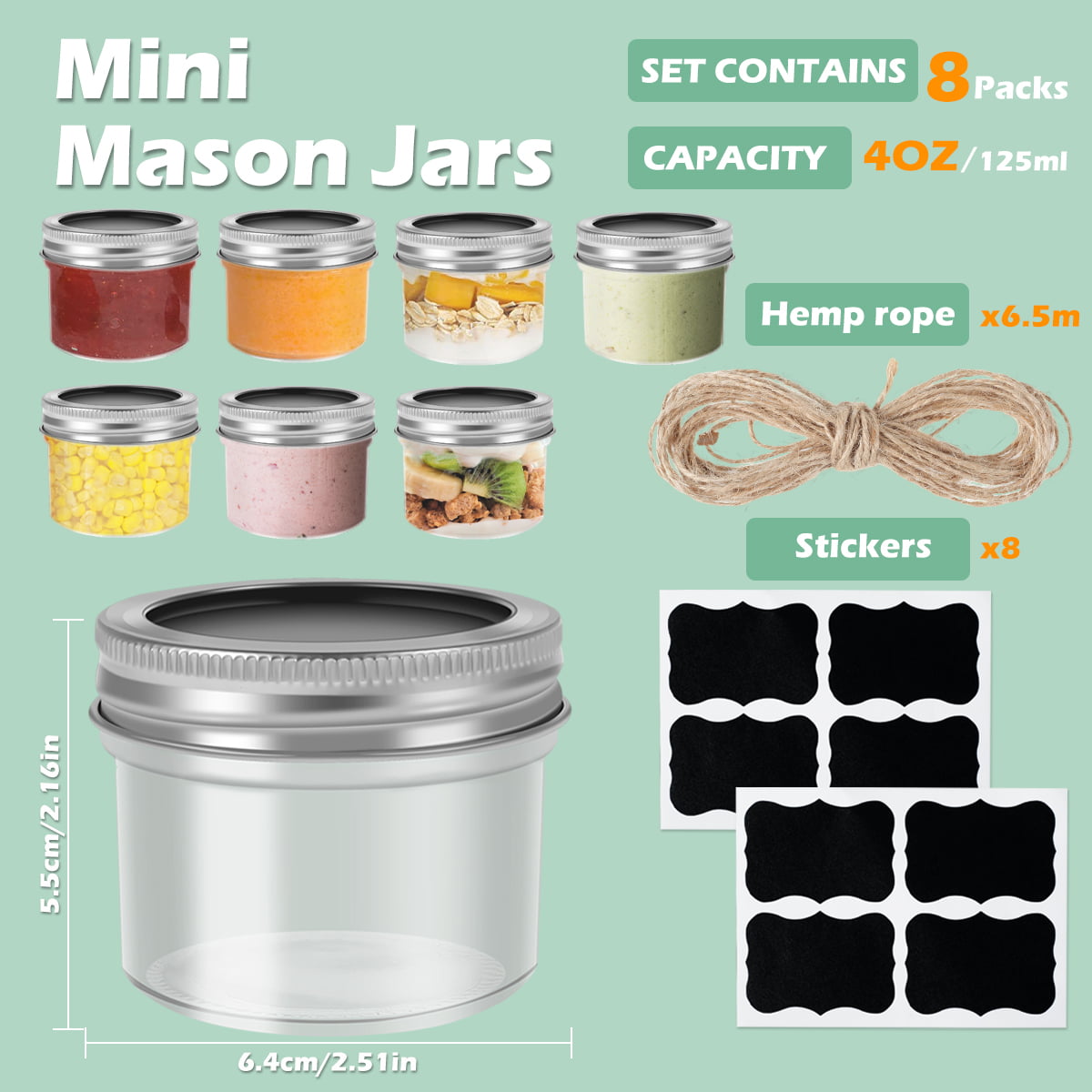 2oz Mini Mason Jar - Case of 48 for only $24.45 at Aztec Candle & Soap  Making Supplies