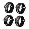 thumbnail image 2 of 4x pulsera numerada de fútbol, ​​marcadores de patio de fútbol, ​​juegos, ligero, portátil, negro, sesiones de entrenamiento, Clip lateral deslizante, 2 of 7