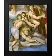 thumbnail image 2 of Michelangelo 12x14 Black Modern Framed Museum Art Print Titled - Detail From The Last Judgement 16, 2 of 5