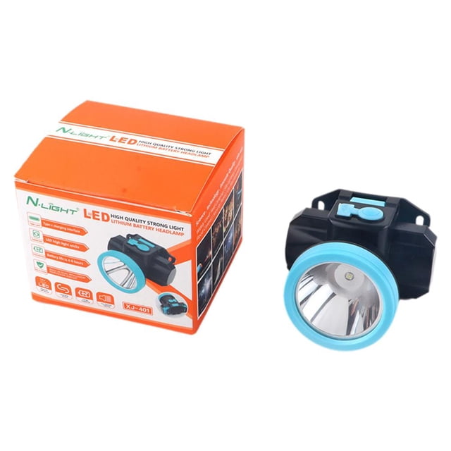 SGACAI Linterna frontal LED ultrabrillante con batería recargable para pesca con luz F5T7