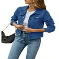thumbnail image 1 of Veste en Denim Extensible pour Femmes, 1 of 9