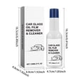 thumbnail image 3 of Car Glass Oil Film Cleaner, Auto Glass Cleaner, Oil Film Remover for Glass Car Windshield Cleaner Car Glass Oil Film Stain Removal Cleaner Glass Cleaner for Car Window Home and Auto Cleaning 150ml, 3 of 9