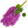 thumbnail image 4 of 12 Pack Artificial Flowers Silk Wisteria Vine Ratta Hanging Flower (Red), 4 of 5