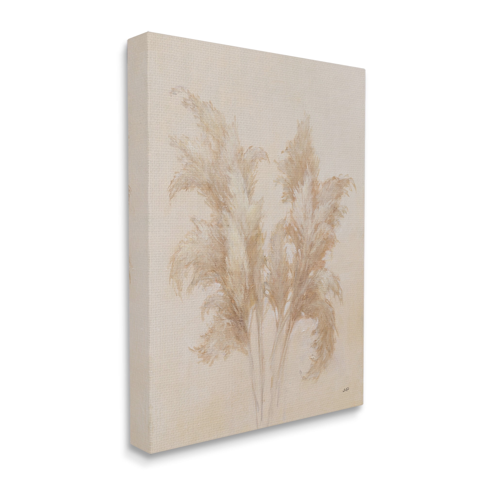Stupell Industries Traditional Pampas Grass Botanical & Floral Painting Gallery Wrapped Canvas Art Print Wall Art, 24 x 30