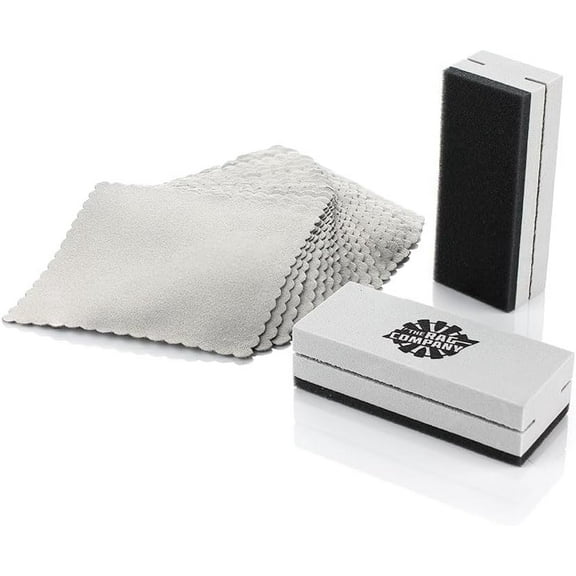 The Rag Company – Wrap N' Tuck Suede Coating Applicator Kit – Ultra Soft Foam Tool with Reusable Suede Cloths for Spreading and Leveling Exterior Coatings