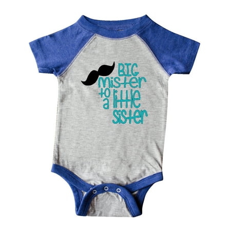 

Inktastic Big Mister to a Little Sister Gift Baby Boy Bodysuit