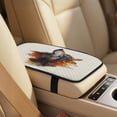 thumbnail image 4 of Xixirimido 5Pcs Car Seat Covers & Seatbelt Covers & Center Console Cover Set Universal Auto Accessories Fit for SUV Sedan Van Truck Leather Front Seat Cover, Wolf Forest, 4 of 8