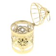 thumbnail image 3 of Ruiboury Electroplated Metal Birdcage Shape Tea Light Candle B- Holder Gold Type E 1Set, 3 of 6