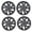Black Matte, variant on (4 Pack)15" Set of 4 Hubcaps Wheel Rims Cover for 2017-2020 Hyundai Elantra Sedan Compatible with Steel Wheels Bolt on Installation(15-inch,Black Lacquer)