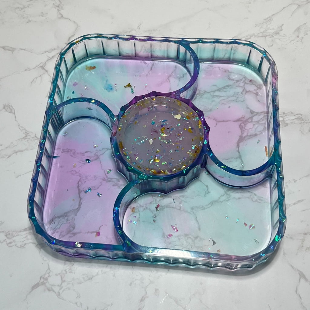 BQBQERT Stylish Silicone Mold Fruit Trays Resin Fruit Storage Box Silicone Suitable for Projects