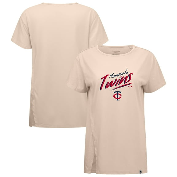Women's Levelwear Khaki Minnesota Twins Influx Sizzle T-Shirt