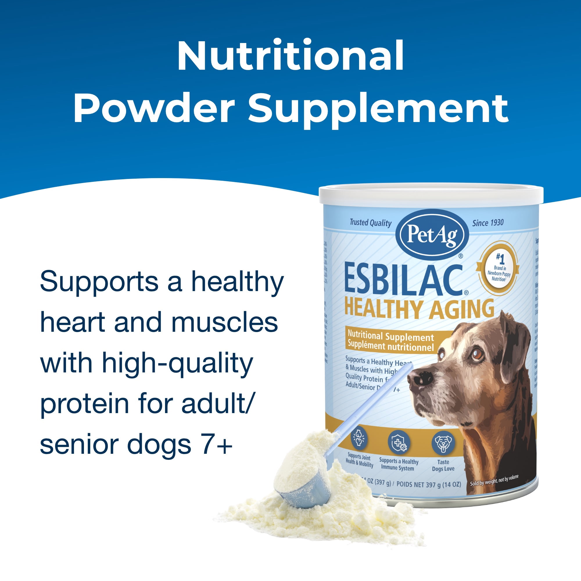 (3 pack) PetAg Esbilac Healthy Aging - 14 oz