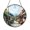 Acrylic 3.5 Inch, variant on Old Town Street Sunset Stained Glass Style Window Suncatcher