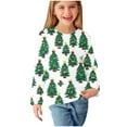 thumbnail image 6 of Christmas Tops for Kids Christmas Shirts for Girls Toddler Boys Christmas Tops Girls Long Sleeve Prints Shirts Christmas Crewnecks Tops Dressy Casual Blouses Clothes, 6 of 6