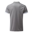 thumbnail image 5 of HBFAGFB Half Zip Pullover Men Casual Lapel Short Sleeves Color Block Tops Work Shirts Grey Size S, 5 of 5