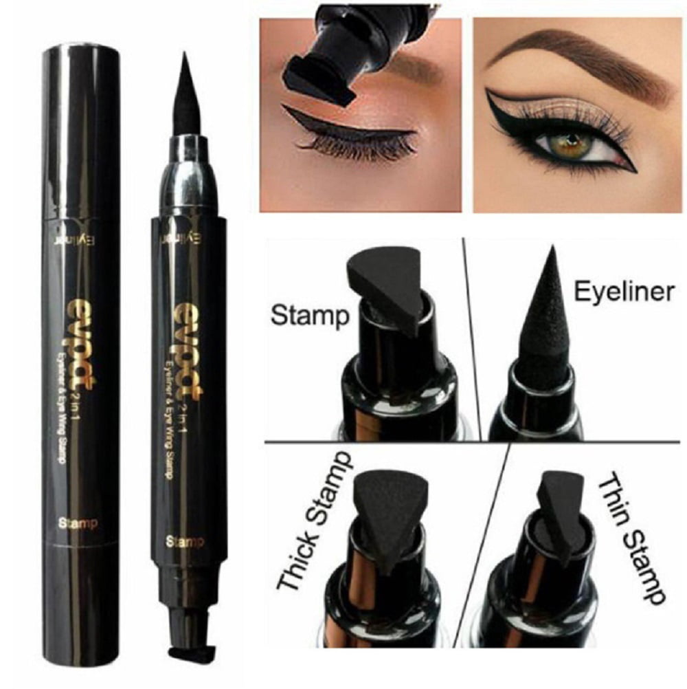Winged Eyeliner Stamp Waterproof Long Lasting Liquid Eyeliner Pen Eye Makeup Kit Walmart Com Walmart Com