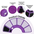 thumbnail image 6 of ROZKITCH Dog Cone Collar Stop Licking,Adjustable Elizabethan Cone for Dog After Surgery,Anti-Licking Pet Recovery Collar for Small Dogs,Purple,S, 6 of 8