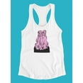 thumbnail image 3 of Pastel Pink Hair Portrait Tank Women -Image by Shutterstock, Female XX-Large, 3 of 4