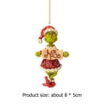 thumbnail image 4 of Colgante Decorativo Colgante de espejo retrovisor de coche de duende verde navideño colgante de dibujos animados para regalo de vacaciones Tmvgtek libre de BPA, 4 of 8