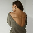 thumbnail image 3 of Pull en Tricot à Chaîne Sans Dos, 3 of 9