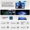 thumbnail image 2 of Android 16 Tablet 11inch, 18W Fast Charging, 24GB+256GB+1TB Expand, Octa-core CPU, 8000mAh Large Battery, WiFi6, Touchscreen Display, Widevine L1 Tableta, 2 of 7