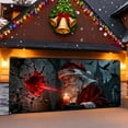 thumbnail image 5 of Christmas Garage Door Banner 16x7ft Large, Outdoor Holiday Decor with Grommets for 2 Car Garage, Fence, Porch and Church Events, 5 of 5