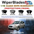 thumbnail image 2 of 2012 Kia Rondo Beam Wiper Blades Wipers w/1yr Warranty (Set of 3) w/Rear Wiper (WiperBladesUSA), 2 of 5