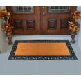 thumbnail image 5 of A1HC Natural Coir And Rubber Large Doormat, Outdoor Entrance, Paisley Border, 30x60 Inches, Black, 5 of 7