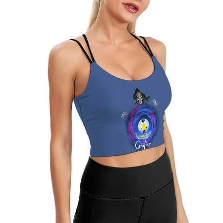 Other Mother Coraline Sports Bra For Women Padded Crop Top Camisole Yoga Tank Top Vest Workout Tops Racerback With Built In Bra Activewear Fitness Gym