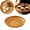 A, variant on YSKING Round Wood-Grain Plastic Serving Tray, 8 Inch
