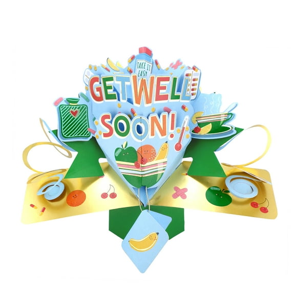 Pop Up Greeting Card - Get Well Soon