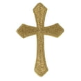 thumbnail image 3 of Simplicity Chenille Gold Cross Applique, 1 Piece, 3 of 4