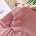 thumbnail image 4 of GYRATEDREAM Toddler Kid Girls Long Sleeve Princess Tulle Casual Dress 1-7 Years, 4 of 9