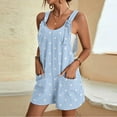 thumbnail image 2 of Birdeem Combinaison de Shorts pour Femmes Combinaison Décontractée à Bretelles avec Poches, 2 of 12