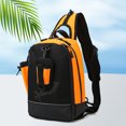 thumbnail image 1 of Bolsas De Pesca Bolsas De Pesca Bolsas de pecho Oxford en capas para hombre, bandolera de viaje, suministros para pescadores (naranja), 1 of 6