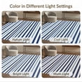 thumbnail image 7 of ODIKA 8'x10' Welcome Striped Door Nautical Beachy Symmetrical Wide Bands Front Washable Area Rug None Non-Shedding, Easy Care, for King Size Bedroom Under Bed, Master Suite, 7 of 7